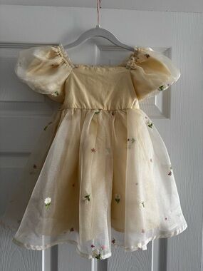 Audrey Camille Toddler Girls Yellow Spring Dress 3T